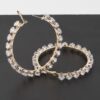 Crystal Star Hoop Earrings – Star Accent Hoops