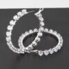 Crystal Star Hoop Earrings – Star Accent Hoops
