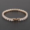 Rhinestone Open Cuff Bracelet – Structured Sparkle