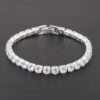 Rhinestone Open Cuff Bracelet – Structured Sparkle
