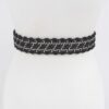 Multi Metal Eyelet Belt – Stretch PU & Elastic