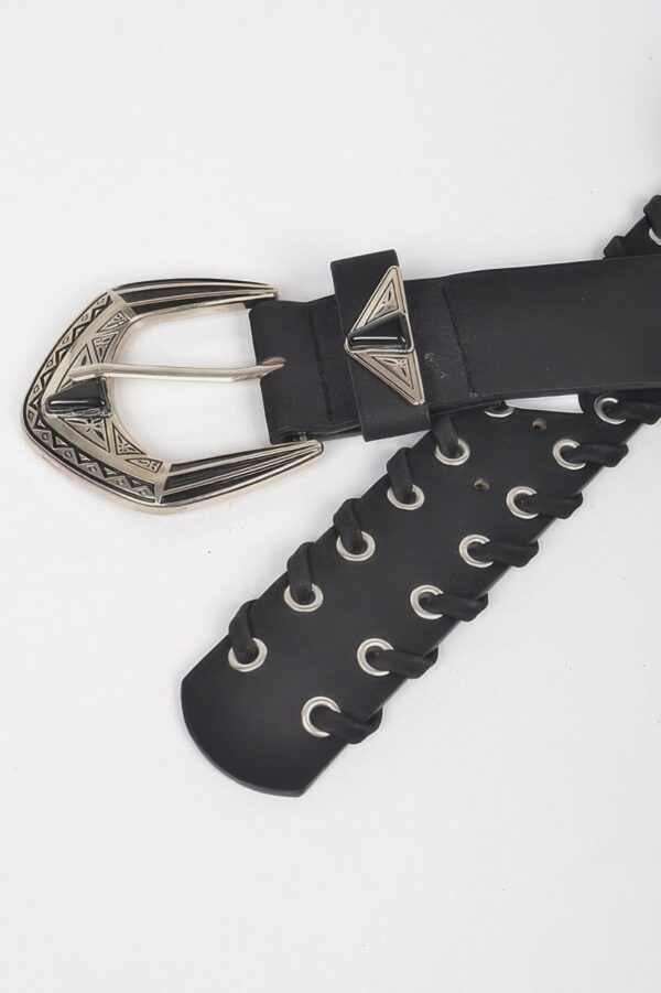 Multi Metal Eyelet Belt – Stretch PU & Elastic