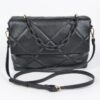 Quilted Faux Leather Chain Shoulder Bag