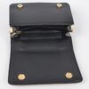 Pleated Faux Leather Chain Strap Crossbody Bag