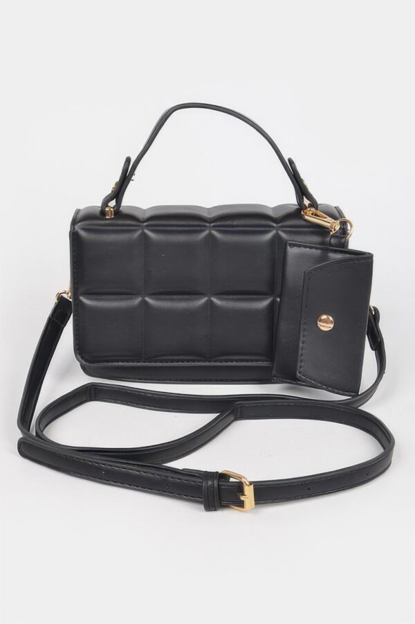 Quilted Top-Handle Bag with Structured Silhouette