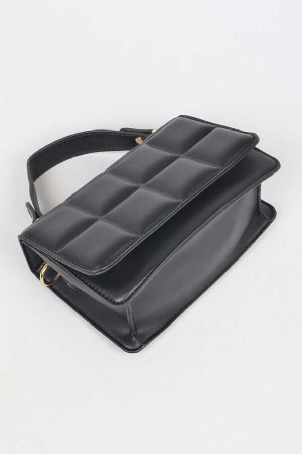 Quilted Top-Handle Bag with Structured Silhouette