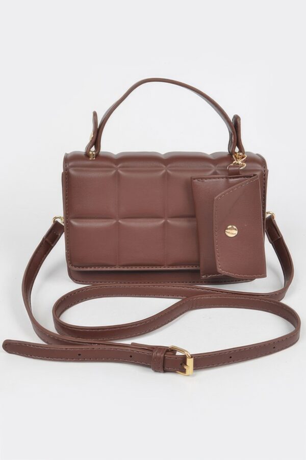 Quilted Top-Handle Bag with Structured Silhouette
