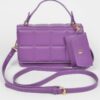 Quilted Top-Handle Bag with Structured Silhouette