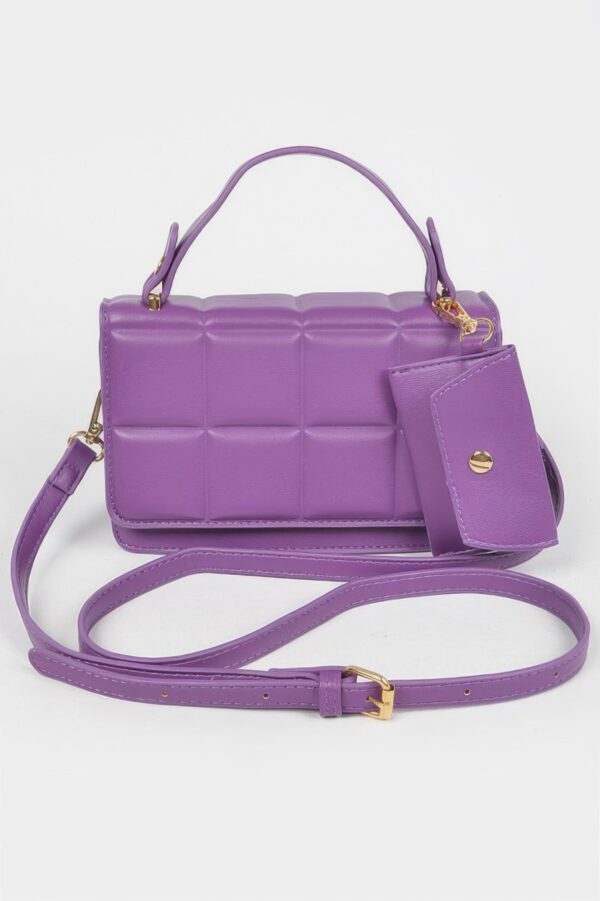 Quilted Top-Handle Bag with Structured Silhouette