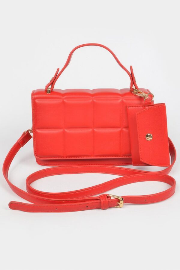 Quilted Top-Handle Bag with Structured Silhouette