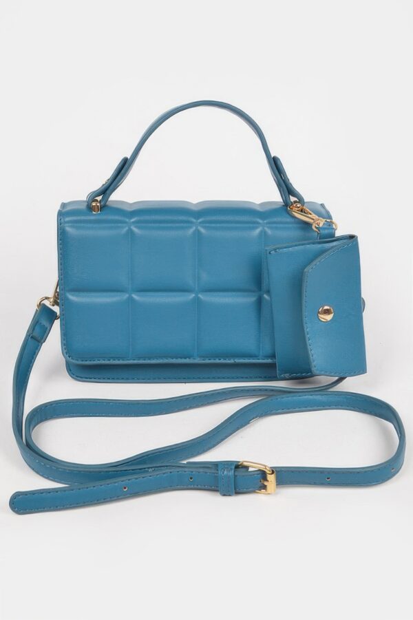 Quilted Top-Handle Bag with Structured Silhouette