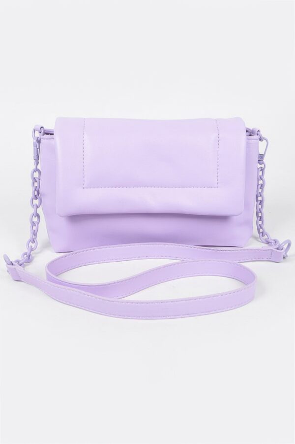 Faux Leather Shoulder Bag – Compact Structured Silhouette