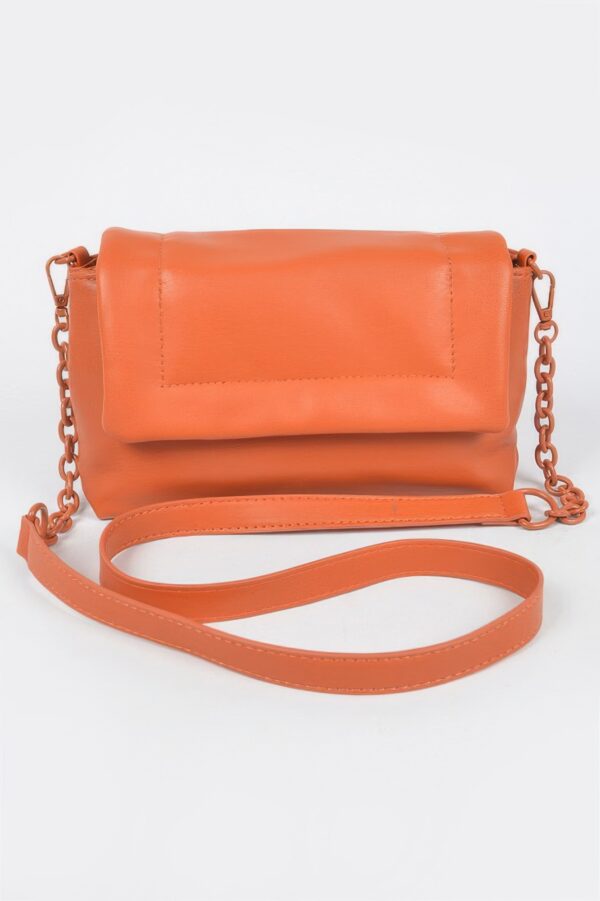 Faux Leather Shoulder Bag – Compact Structured Silhouette