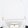 Translucent Buckle Crossbody Bag with Chain