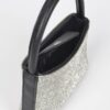 Rhinestone Structured Top-Handle Evening Bag