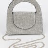 Rhinestone Top-Handle Evening Bag