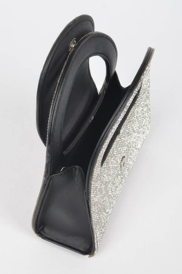 Rhinestone Top-Handle Evening Bag