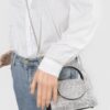 Rhinestone Top-Handle Evening Bag