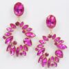 Rhinestone Dangle Earrings – Elongated Cascade