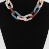 Two-Toned Link Chain Necklace – Interlocking Links