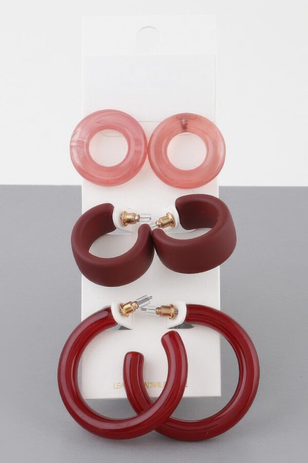 Multi-Hoop Earring Set – Layered Mixed Sizes