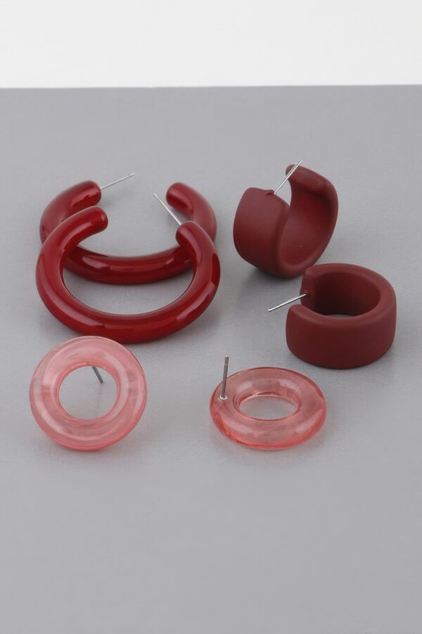 Multi-Hoop Earring Set – Layered Mixed Sizes