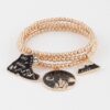 Hiking Charm Beaded Stretch Bracelet – Nature Motif