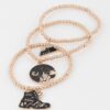 Hiking Charm Beaded Stretch Bracelet – Nature Motif