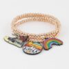 Beaded Travel Charm Bracelet – Polished Beads