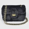 Faux Wool Flap Shoulder Bag – Textured Compact Satchel