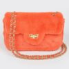 Faux Wool Flap Shoulder Bag – Textured Compact Satchel