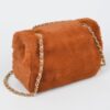 Faux Wool Flap Shoulder Bag – Textured Compact Satchel