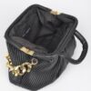 Pleated Faux Leather Top-Handle Bag – Structured Design
