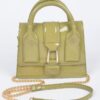 Enamel Top Handle Bag – Glossy Structured Mini