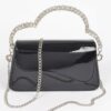 Glitter Rhinestone Handle Clutch – Structured Mini Bag