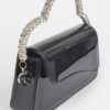 Glitter Rhinestone Handle Clutch – Structured Mini Bag