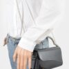 Glitter Rhinestone Handle Clutch – Structured Mini Bag