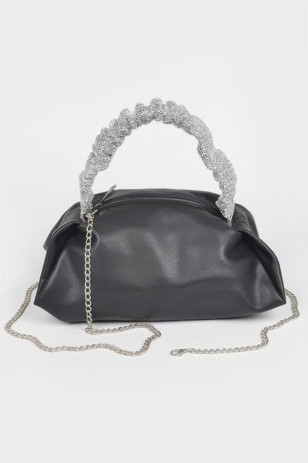 Faux Leather Shoulder Bag – Sleek Elongated Silhouette