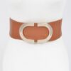 Rhinestone Buckle Stretch Belt – Wide 3-inch