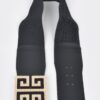 Faux Pearl Buckle Wide Stretch Belt – Structured Accent