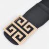Faux Pearl Buckle Wide Stretch Belt – Structured Accent