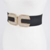 Rhinestone Buckle Stretch Belt – 2.5 in Width