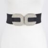 Rhinestone Buckle Stretch Belt – 2.5 in Width