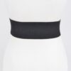 Wide 3-Inch Stretch Belt with Large Metal Buckle