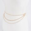 Layered Pearl Chain Belt – 46 in Adjustable Accent