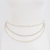 Layered Pearl Chain Belt – 46 in Adjustable Accent
