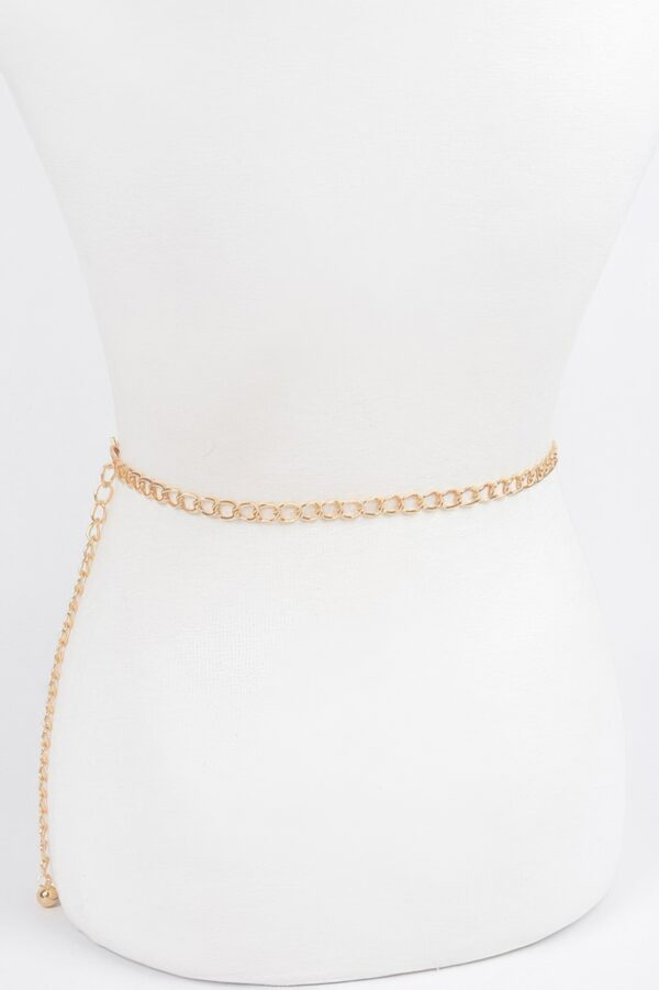 Multi Rhinestone Waist Belt – Structured Crystal Accent
