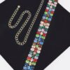 Multi Rhinestone Waist Belt – Structured Crystal Accent