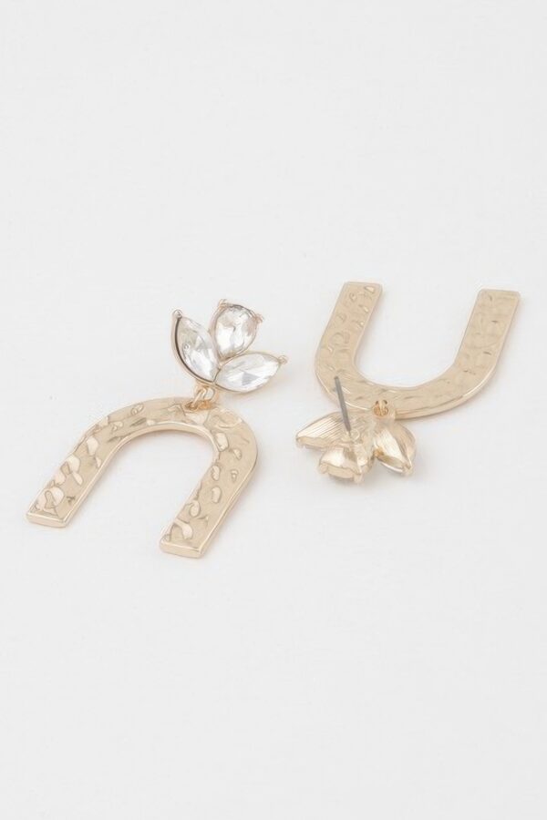 Hammered Arch Earrings – Textured Curved Design