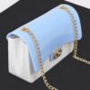 Two-Toned Gold Metal Clutch – Structured Evening Bag